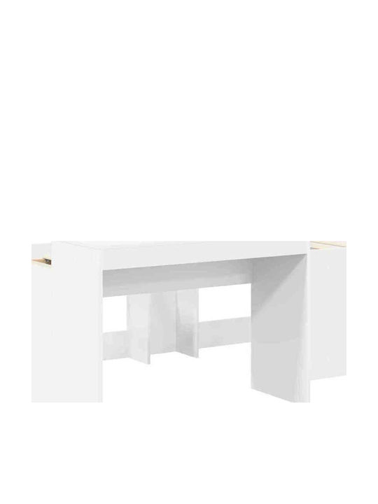 Kids Single Bed with Desk Blue