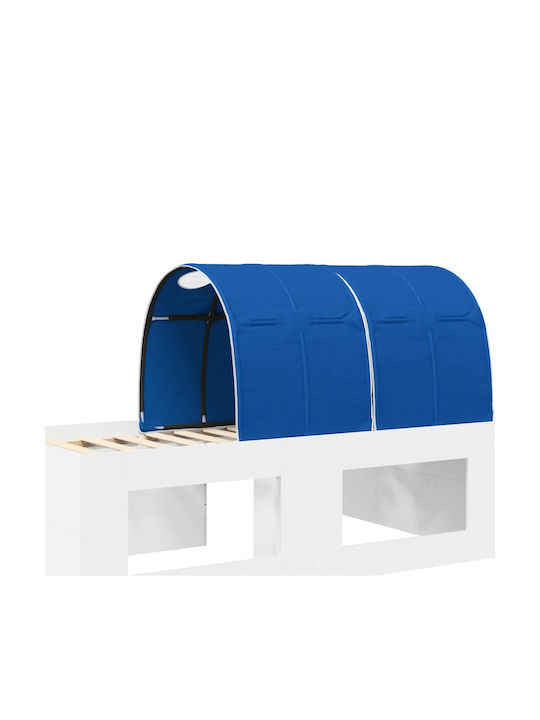 Kids Single Bed with Desk Blue