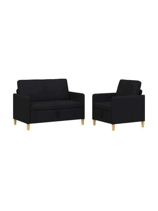 vidaXL Wohnzimmermöbel-Set 2-Sitzer & Sessel