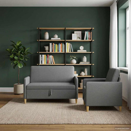 Living Room Furniture Set 2-Seater & Armchair