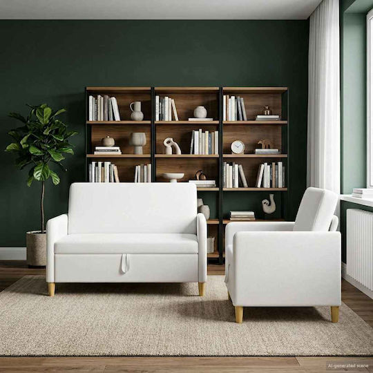 Living Room Furniture Set 2-Seater & Armchair
