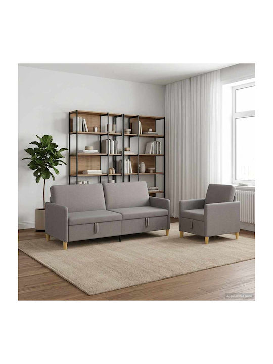vidaXL Wohnzimmermöbel-Set 2-Sitzer & Sessel