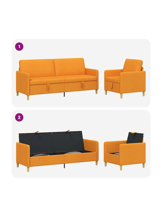 vidaXL Wohnzimmermöbel-Set 2-Sitzer & Sessel