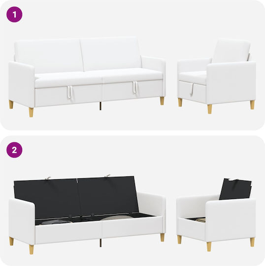 Living Room Furniture Set 2-Seater & Armchair