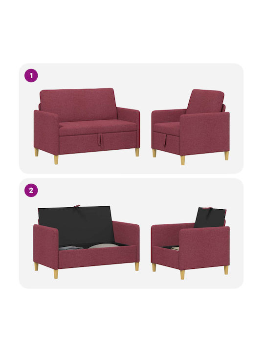 vidaXL Wohnzimmermöbel-Set 2-Sitzer & Sessel