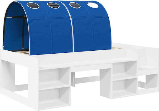 Kids Bed Loft Single White