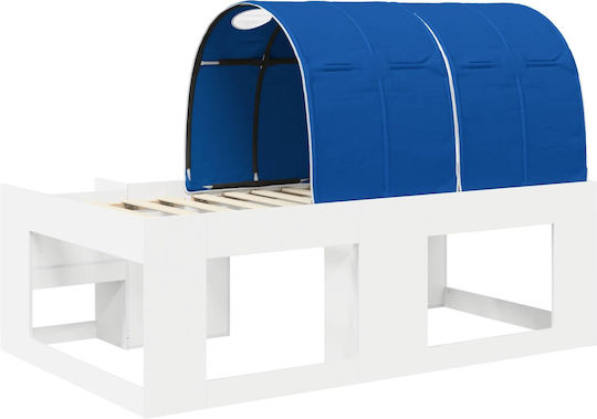 Kids Bed Loft Single White