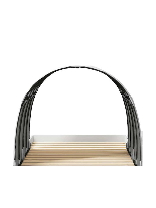 Kinderbett Hochbett Einzel mit Schreibtisch Weiß