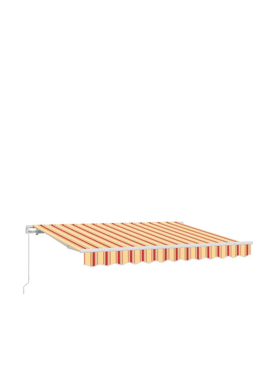 vidaXL Τέντα Βεράντας με Led Κίτρινη 3x2m