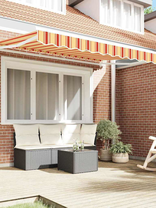 vidaXL Garden Awning Frame with LEDs 3x2m