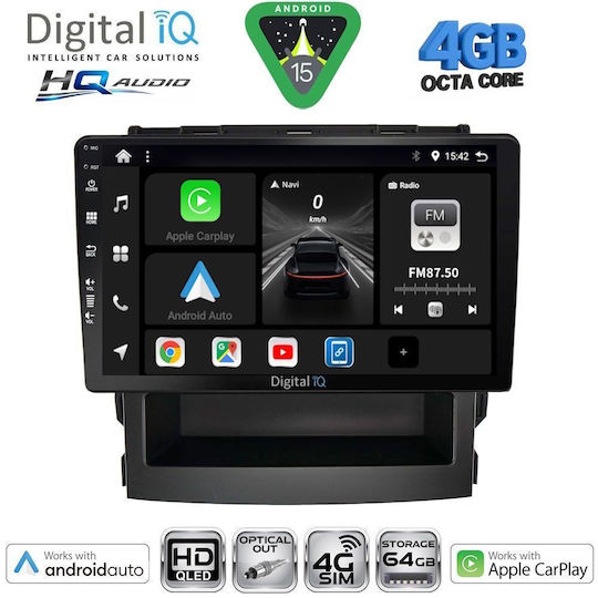 Digital IQ Ηχοσύστημα Αυτοκινήτου για Subaru Forester 2002-2008 (Bluetooth/USB/WiFi/GPS/Apple-Carplay/Android-Auto) με Οθόνη Αφής 9"