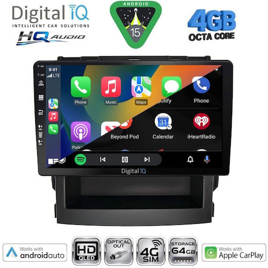 Digital IQ Ηχοσύστημα Αυτοκινήτου για Subaru Forester 2002-2008 (Bluetooth/USB/WiFi/GPS/Apple-Carplay/Android-Auto) με Οθόνη Αφής 9"