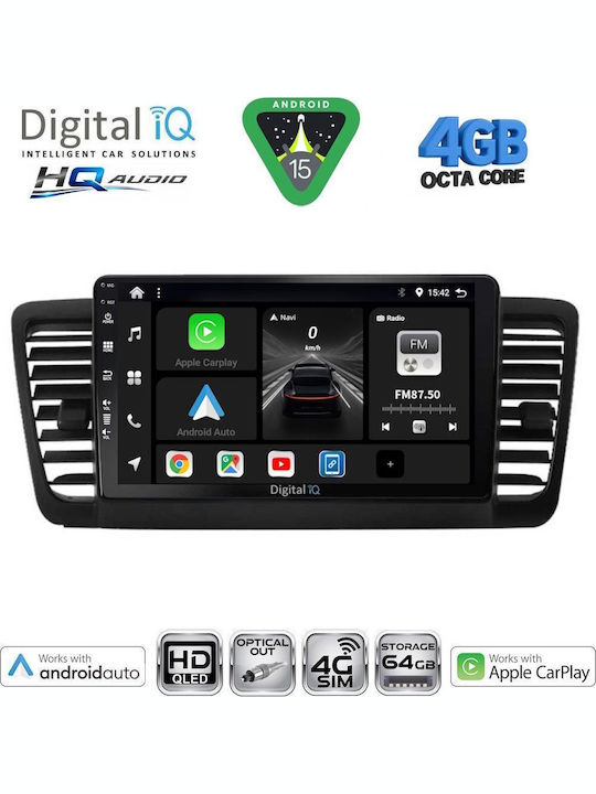 Digital IQ Car Audio System for Subaru Forester 2002-2008 Bluetooth USB WiFi GPS Apple CarPlay Android Auto with 9" Touch Screen