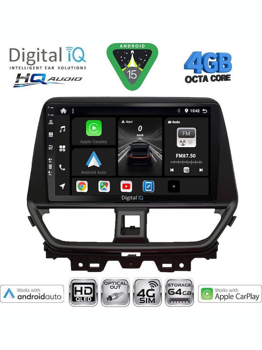 Digital IQ Car Audio System for Suzuki Alto Nissan Pixo 2009-2014 Bluetooth USB WiFi GPS Apple CarPlay Android Auto with 9" Touch Screen