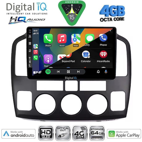 Digital IQ Car Audio System for Suzuki Vitara 2000-2005 Bluetooth USB WiFi GPS Apple CarPlay Android Auto with 9" Touch Screen