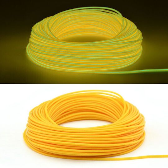 Kit El Wire 5 Metri Invertor Portabil cu Baterie pentru Petreceri Gaming Tuning Auto