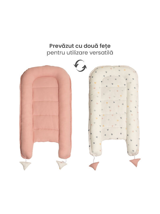 Kidizi Perna Pentru Bebelusi Tip Cuib Color Hearts 50x90 cm