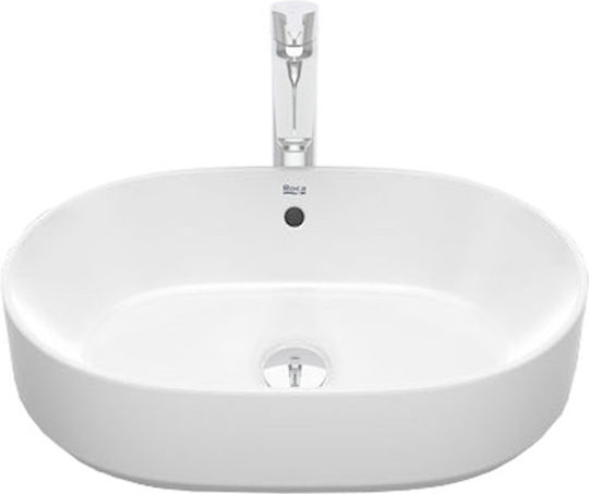 Roca Gap Round Επικαθήμενος Νιπτήρας Πορσελάνης 55x39x13cm Λευκός Roca Gap Round Επικαθήμενος Νιπτήρας Πορσελάνης 55x39x13cm Λευκός