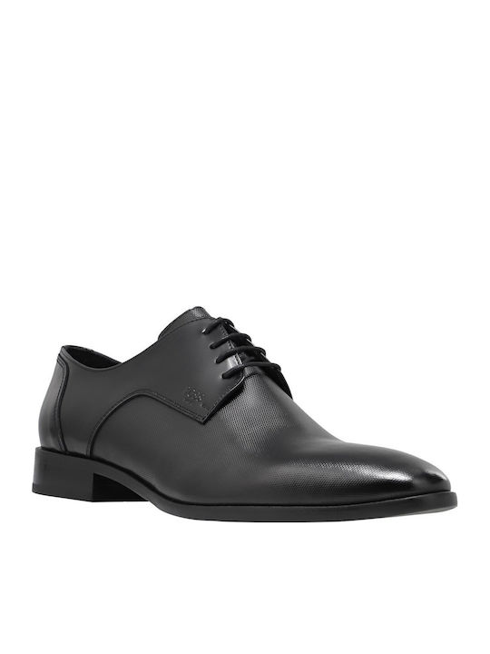 Boss Shoes Leather Men's Dress Shoes Black