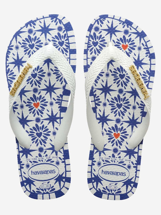 Top Flip Flops in White Colour