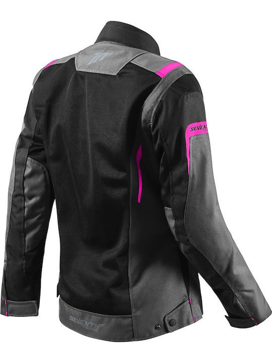 Seventy Degrees SD-JT68 Sahara Γυναικείο Μπουφάν Καλοκαιρινό Gray/Fuchsia Seventy Degrees SD-JT68 Sahara Γυναικείο Μπουφάν Καλοκαιρινό Gray/Fuchsia