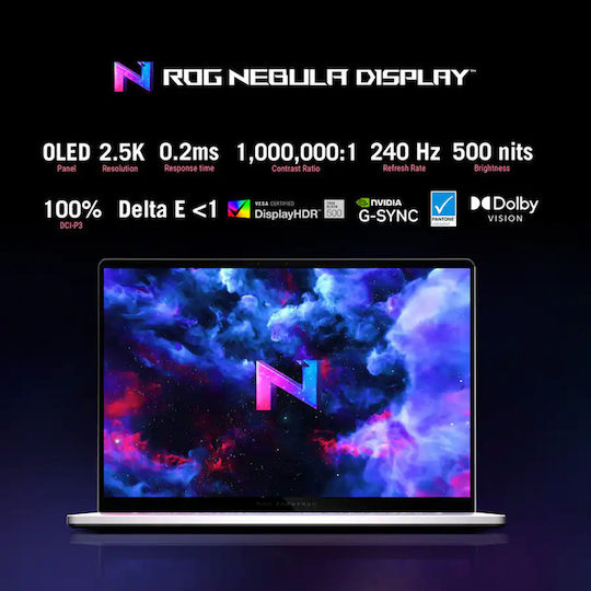 Asus ROG Zephyrus G16 16" OLED QHD+ 240Hz (Ultra 9-285H/32GB/2.0TB SSD/GeForce RTX 5070 Ti/W11 Pro) (US Keyboard)