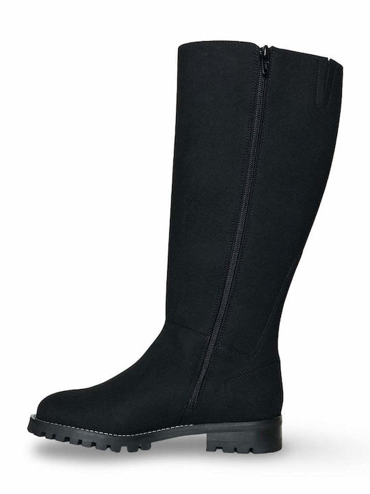 Wildleder Damenstiefel Schwarz