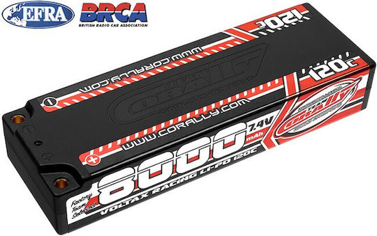 Lipo Battery 7.4v 8000mah Lcg Voltax 120c Team Corally