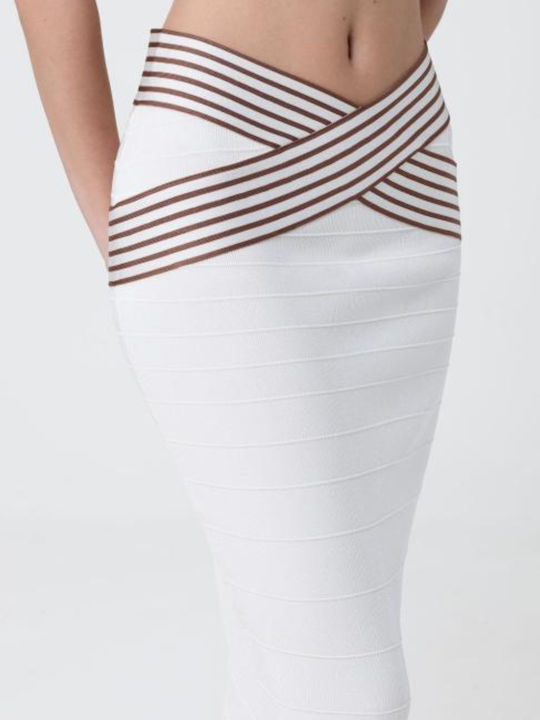 Midi Women's Skirt White