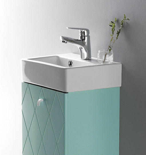 Cerastyle Επικαθήμενος Νιπτήρας Πορσελάνης 37x28x10cm Λευκός