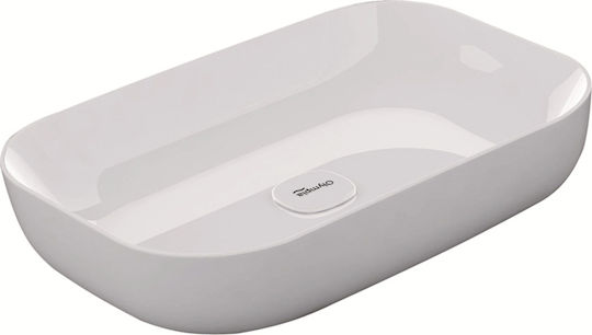 Olympia Metamorfosis Επικαθήμενος Νιπτήρας Πορσελάνης 60x42x14cm