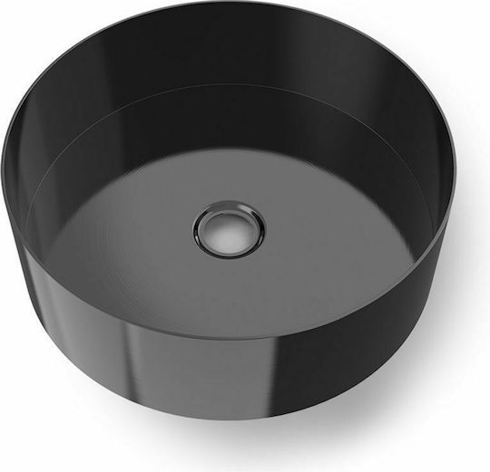 Voss Milo PVD Επιτραπέζιος Deasupra Blatului Chiuvetă Inox 40x40x12cm