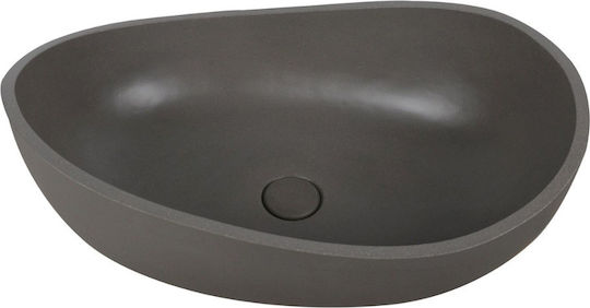 Karag Eris Надеждна мивка Камък 57x37x20см Cement
