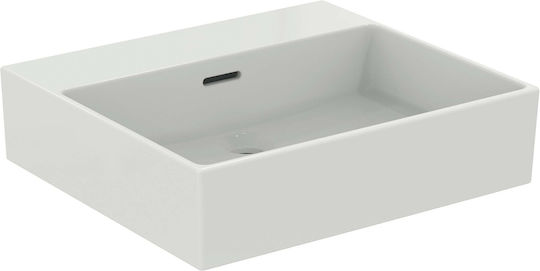 Ideal Standard Extra Επικαθήμενος Νιπτήρας Πορσελάνης 50x45x15cm Λευκό Γυαλιστερό