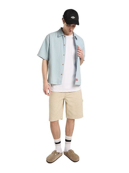 Short Sleeve Denim Shirt Regular Fit Fog Blue
