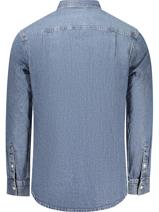 Long-sleeved Denim Shirt Vintage Indigo
