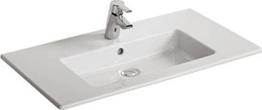 Ideal Standard Tempo Ένθετος Νιπτήρας Πορσελάνης 81.5x45x14cm Λευκός Ideal Standard Tempo Ένθετος Νιπτήρας Πορσελάνης 81.5x45x14cm Λευκός