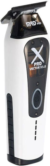 MRD Pro Professional Rechargeable Hair Clipper White GMT-999C-WHITE