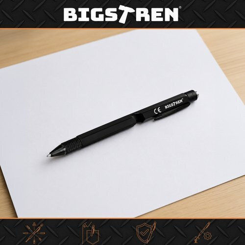 Bigstren Ballpoint Pen Black with Black Ink