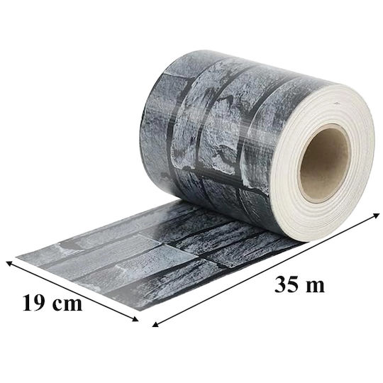 Material De Construcție Pentru Garduri De Grădină Din PVC 19 Cm Gri