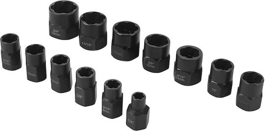 Broken Screw Extractor Set Zola 26 Pieces Drill Compatible High-quality Steel Carrying Case