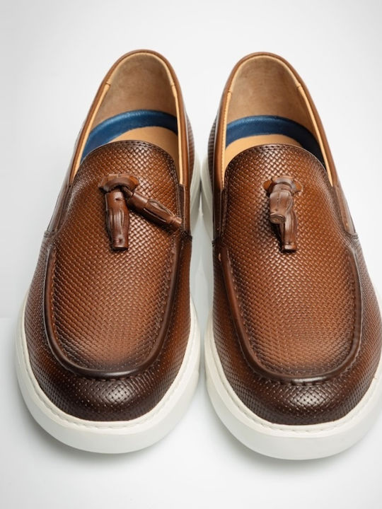Men's Moccasins in Tabac Brown Colour