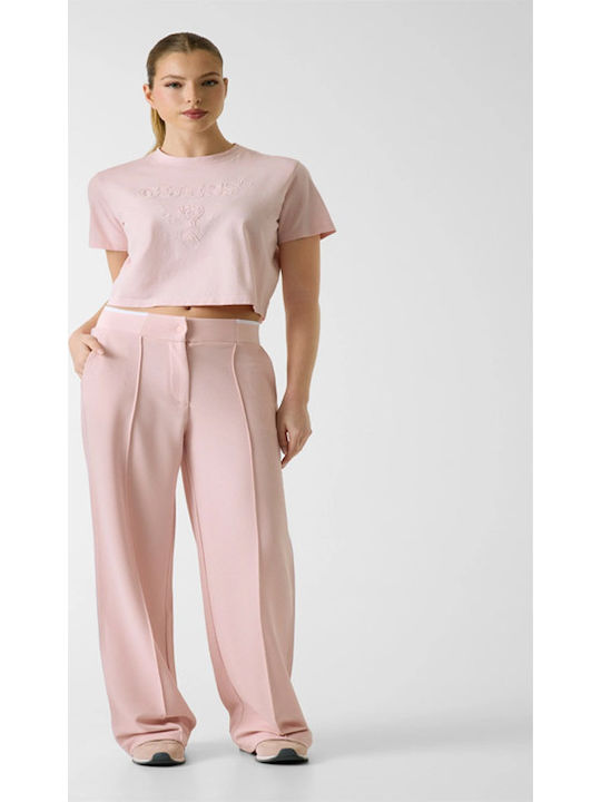 Women's Crop T-shirt Fuchsia