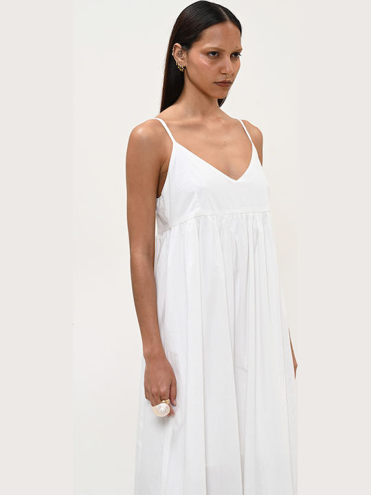 Summer Midi Dress White
