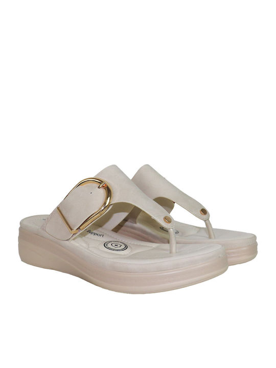 Women's Anatomic Flatforms White Sandals