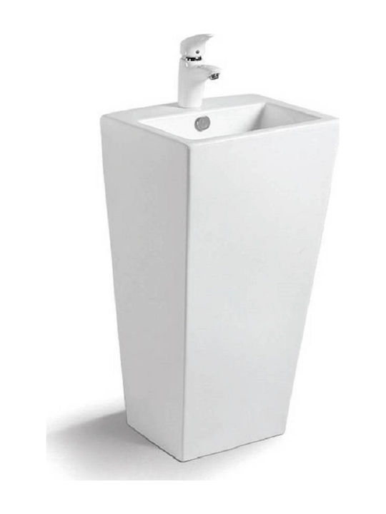 Karag Marais Floor Sink Porcelain 44x38x83cm White