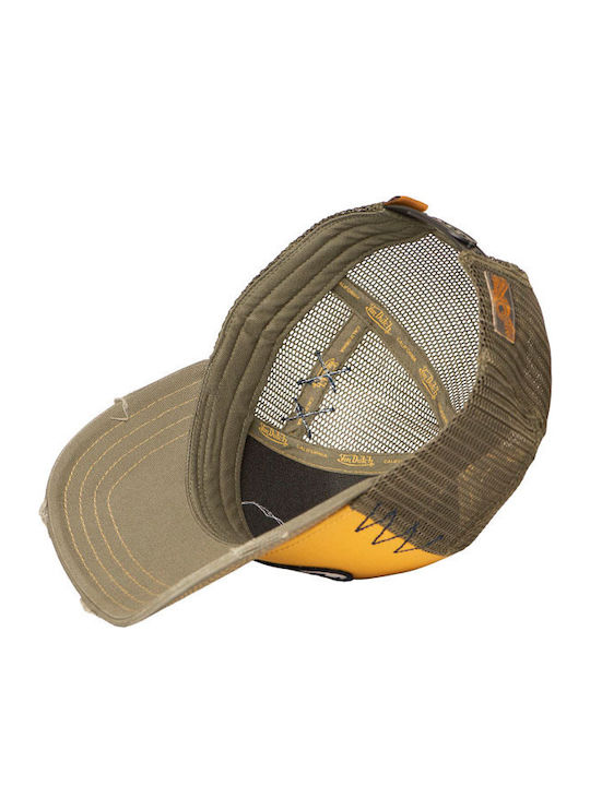 Von Dutch Jockey Camionagiu Mesh Khaki Galben
