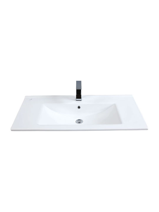 Creavit Slim Inset Sink Porcelain 100x45x17.5cm White