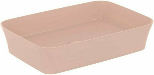 Ideal Standard Ipalyss Επικαθήμενος Νιπτήρας Πορσελάνης 55x38x12.5cm Nude Ideal Standard Ipalyss Επικαθήμενος Νιπτήρας Πορσελάνης 55x38x12.5cm Nude