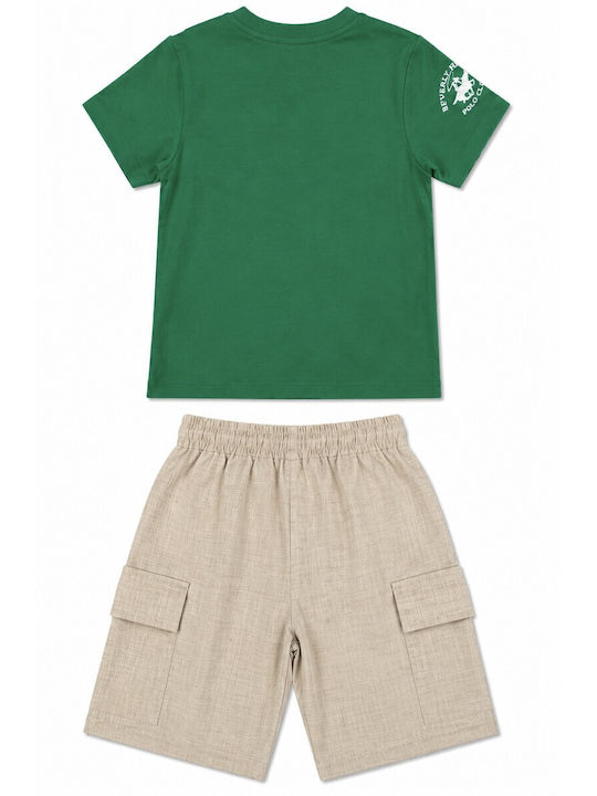 Beverly Hills Polo Club Kids Set with Shorts Green 2 Pieces